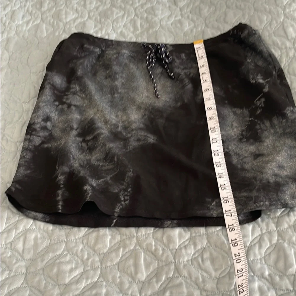 Sundry Black and Gray Skirt with Beaded Detail